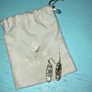 Rainbow stone gold Kendra Scott earrings